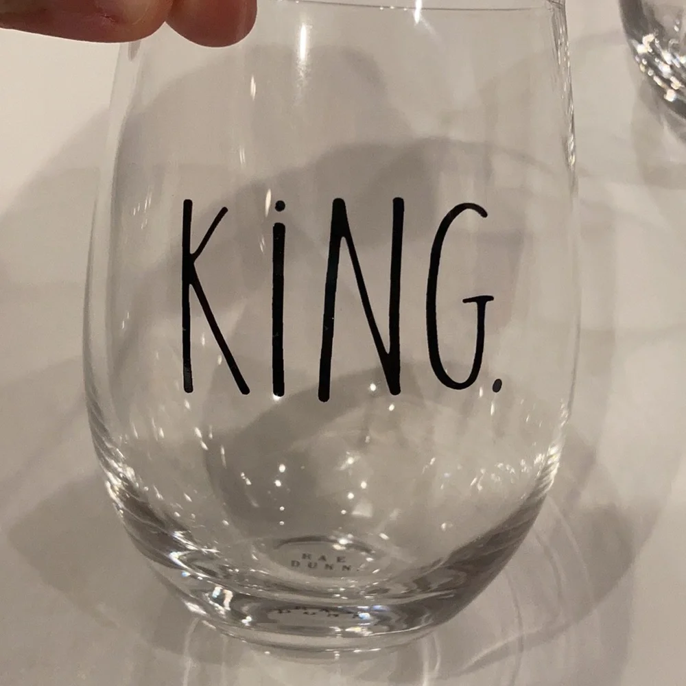 Rae Dunn Wine glasses - Picture 2 of 4